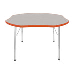 Mahar Creative Colors Shamrock Activity Table Preschool Height Adjustable Legs 48