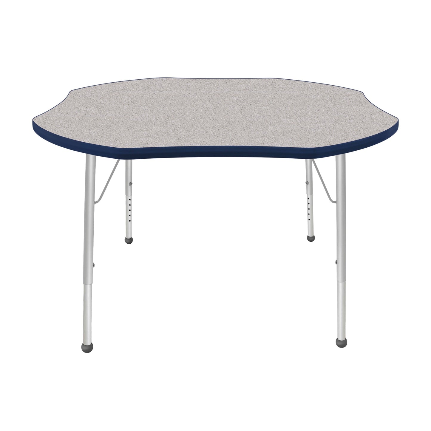 Mahar Creative Colors Shamrock Activity Table Preschool Height Adjustable Legs 48"Dia x 17" - 25"H (MHR-48SRLO)