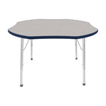 Mahar Creative Colors Shamrock Activity Table Preschool Height Adjustable Legs 48