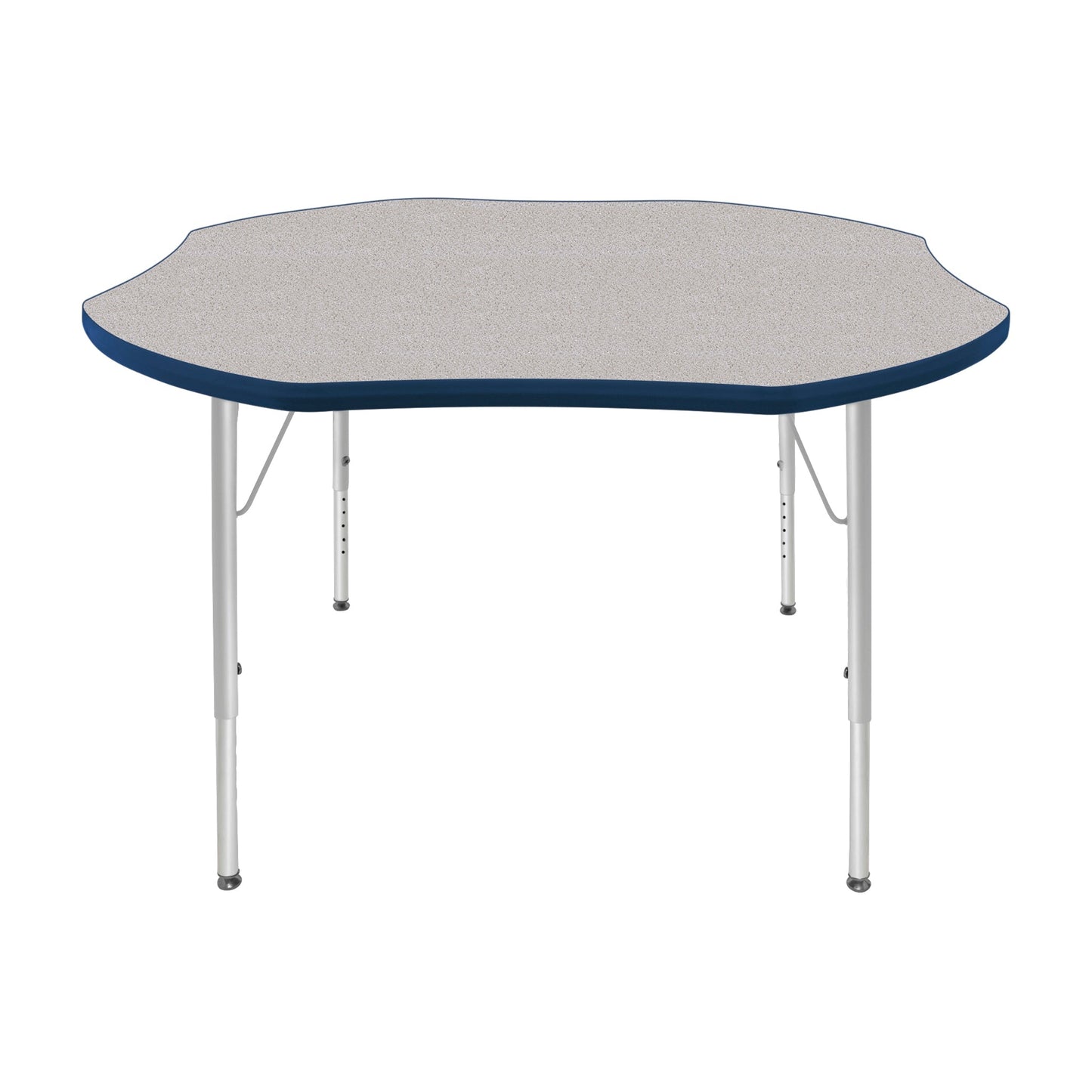 Mahar Creative Colors Shamrock Activity Table Preschool Height Adjustable Legs 48"Dia x 17" - 25"H (MHR-48SRLO)