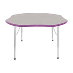 Mahar Creative Colors Shamrock Activity Table Preschool Height Adjustable Legs 48