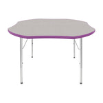 Mahar Creative Colors Shamrock Activity Table Preschool Height Adjustable Legs 48