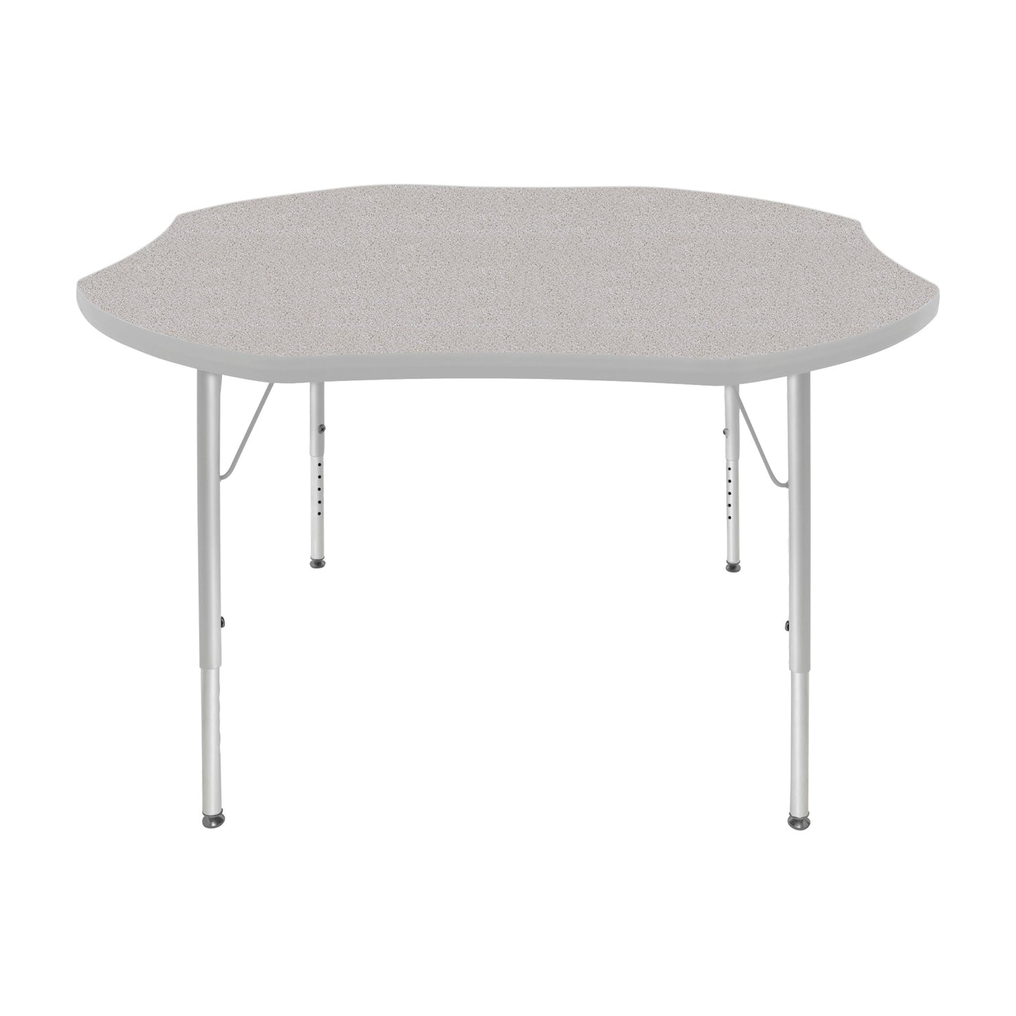 Mahar Creative Colors Shamrock Activity Table Preschool Height Adjustable Legs 48"Dia x 17" - 25"H (MHR-48SRLO)