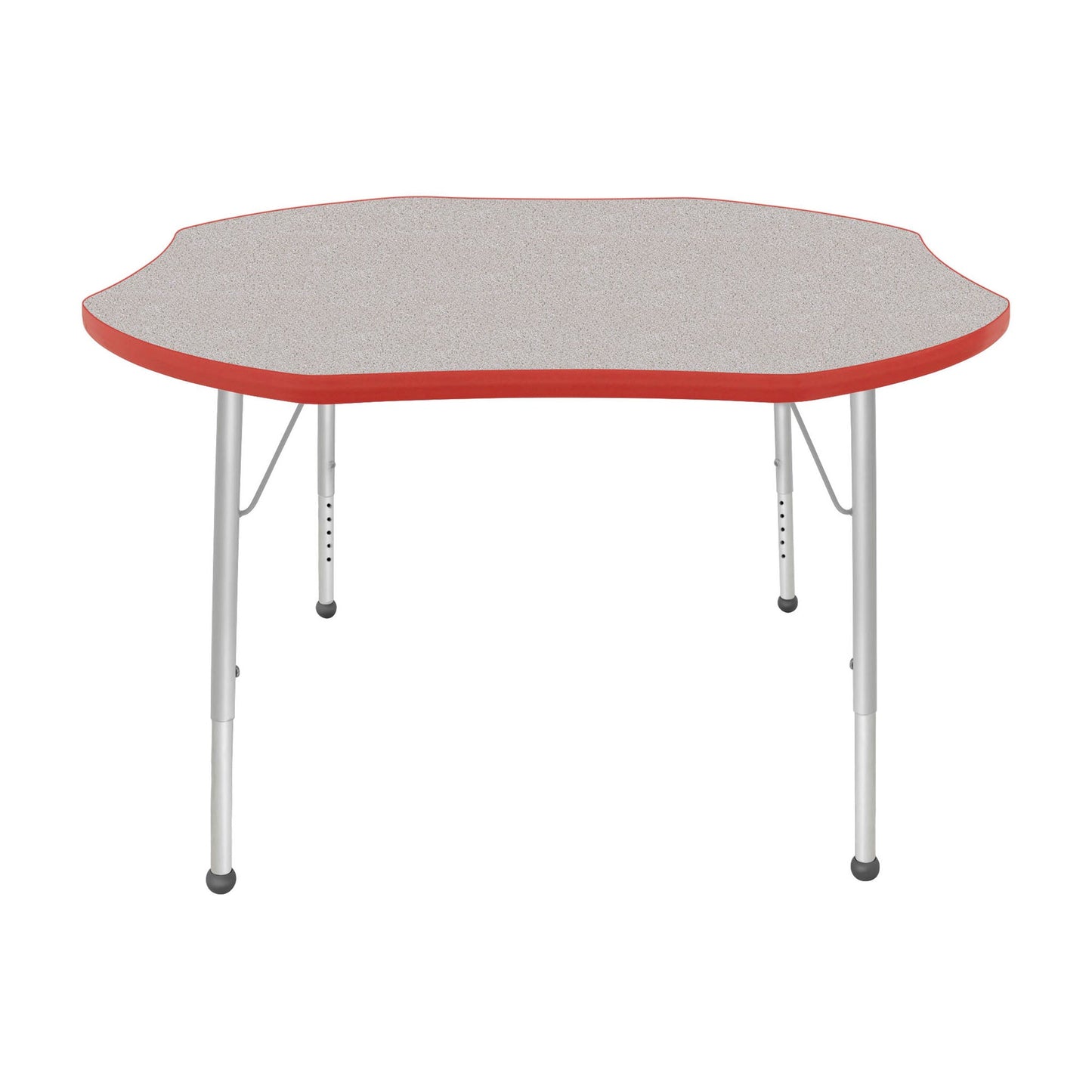 Mahar Creative Colors Shamrock Activity Table Preschool Height Adjustable Legs 48"Dia x 17" - 25"H (MHR-48SRLO)