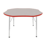 Mahar Creative Colors Shamrock Activity Table Preschool Height Adjustable Legs 48