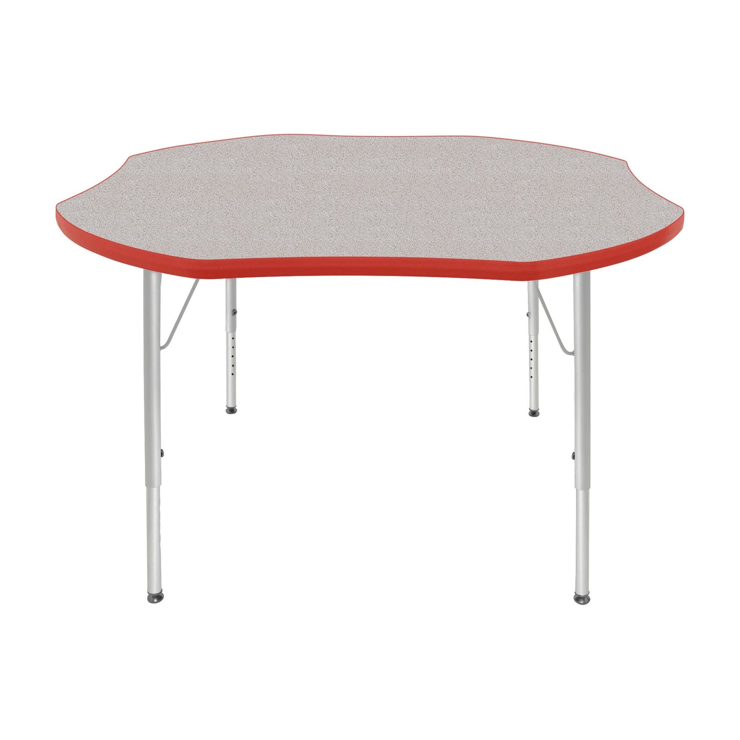Mahar Creative Colors Shamrock Activity Table Preschool Height Adjustable Legs 48"Dia x 17" - 25"H (MHR-48SRLO)