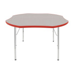 Mahar Creative Colors Shamrock Activity Table Preschool Height Adjustable Legs 48