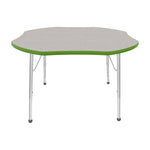 Mahar Creative Colors Shamrock Activity Table Preschool Height Adjustable Legs 48
