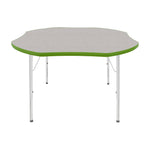 Mahar Creative Colors Shamrock Activity Table Preschool Height Adjustable Legs 48