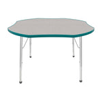 Mahar Creative Colors Shamrock Activity Table Preschool Height Adjustable Legs 48