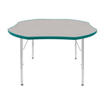 Mahar Creative Colors Shamrock Activity Table Preschool Height Adjustable Legs 48