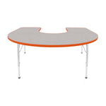 Mahar Creative Colors Horseshoe Activity Table Preschool Height Adjustable Legs 66