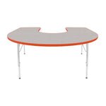 Mahar Creative Colors Horseshoe Activity Table Preschool Height Adjustable Legs 66