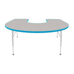 Mahar Creative Colors Horseshoe Activity Table Preschool Height Adjustable Legs 66