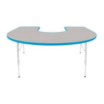 Mahar Creative Colors Horseshoe Activity Table Preschool Height Adjustable Legs 66