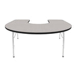 Mahar Creative Colors Horseshoe Activity Table Preschool Height Adjustable Legs 66