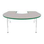 Mahar Creative Colors Horseshoe Activity Table Preschool Height Adjustable Legs 66