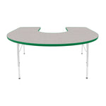 Mahar Creative Colors Horseshoe Activity Table Preschool Height Adjustable Legs 66