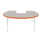 Mahar Creative Colors Horseshoe Activity Table Preschool Height Adjustable Legs 66