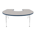 Mahar Creative Colors Horseshoe Activity Table Preschool Height Adjustable Legs 66