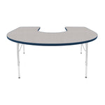 Mahar Creative Colors Horseshoe Activity Table Preschool Height Adjustable Legs 66