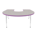 Mahar Creative Colors Horseshoe Activity Table Preschool Height Adjustable Legs 66