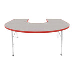 Mahar Creative Colors Horseshoe Activity Table Preschool Height Adjustable Legs 66