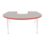 Mahar Creative Colors Horseshoe Activity Table Preschool Height Adjustable Legs 66
