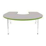 Mahar Creative Colors Horseshoe Activity Table Preschool Height Adjustable Legs 66