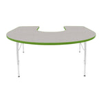 Mahar Creative Colors Horseshoe Activity Table Preschool Height Adjustable Legs 66