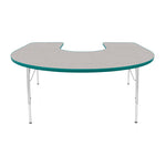 Mahar Creative Colors Horseshoe Activity Table Preschool Height Adjustable Legs 66