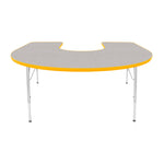 Mahar Creative Colors Horseshoe Activity Table Preschool Height Adjustable Legs 66