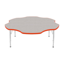 Mahar Creative Colors Daisy Activity Table Preschool Height Adjustable Legs 60"Dia x 17" - 25"H (MHR-60DSLO)