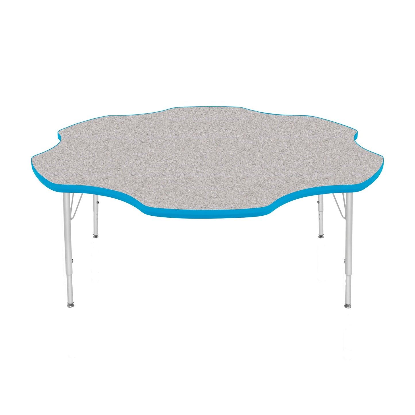 Mahar Creative Colors Daisy Activity Table Preschool Height Adjustable Legs 60"Dia x 17" - 25"H (MHR-60DSLO)