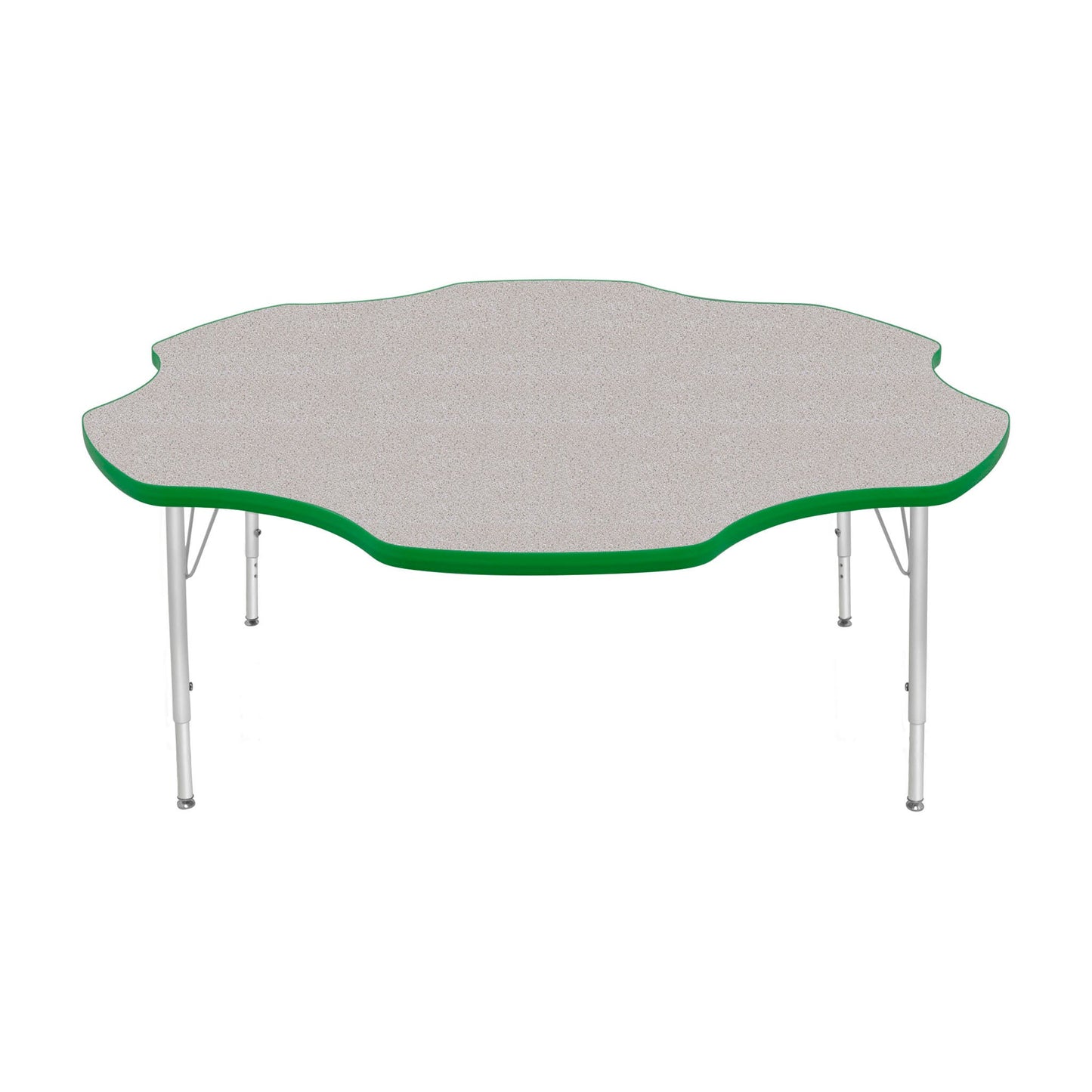 Mahar Creative Colors Daisy Activity Table Preschool Height Adjustable Legs 60"Dia x 17" - 25"H (MHR-60DSLO)