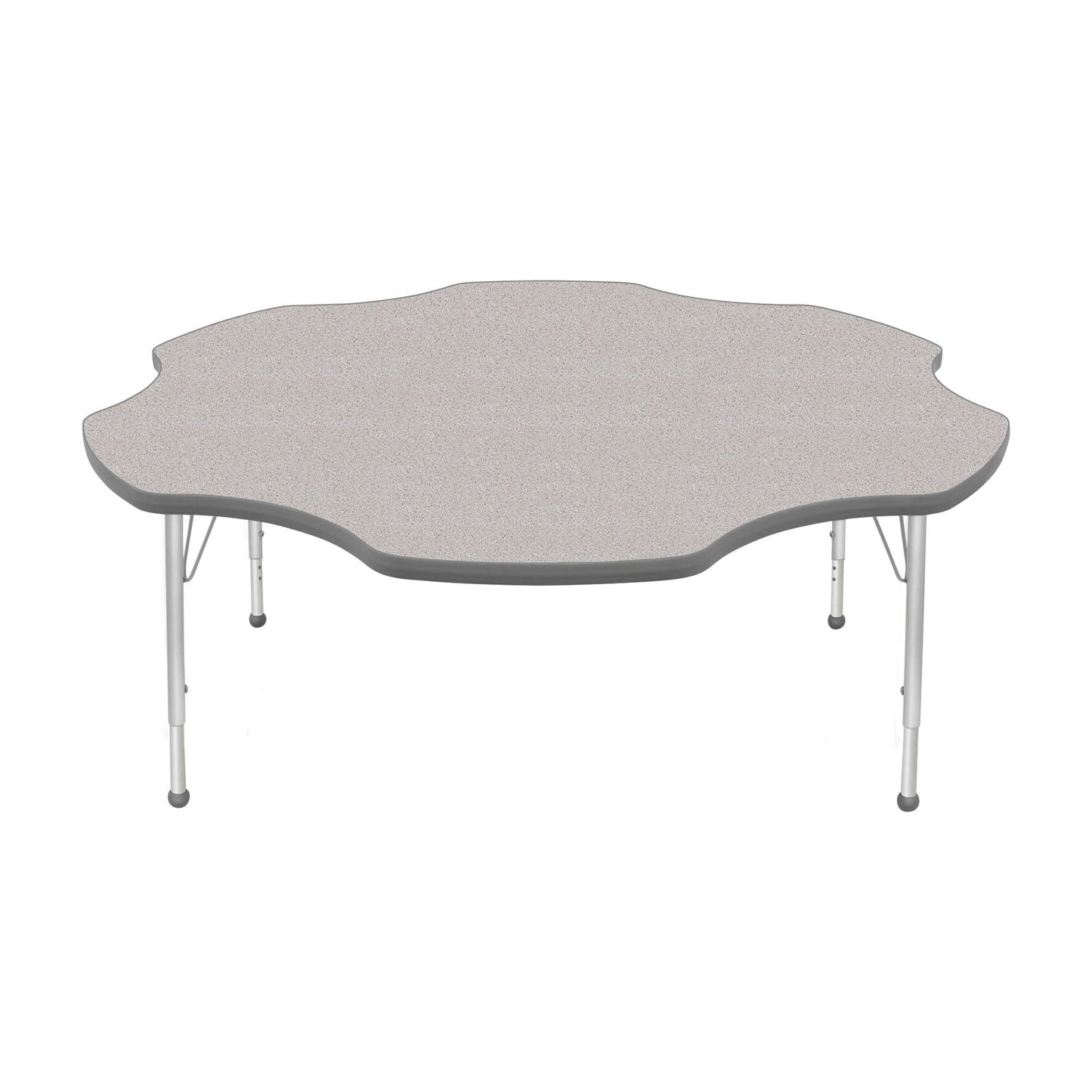 Mahar Creative Colors Daisy Activity Table Preschool Height Adjustable Legs 60"Dia x 17" - 25"H (MHR-60DSLO)