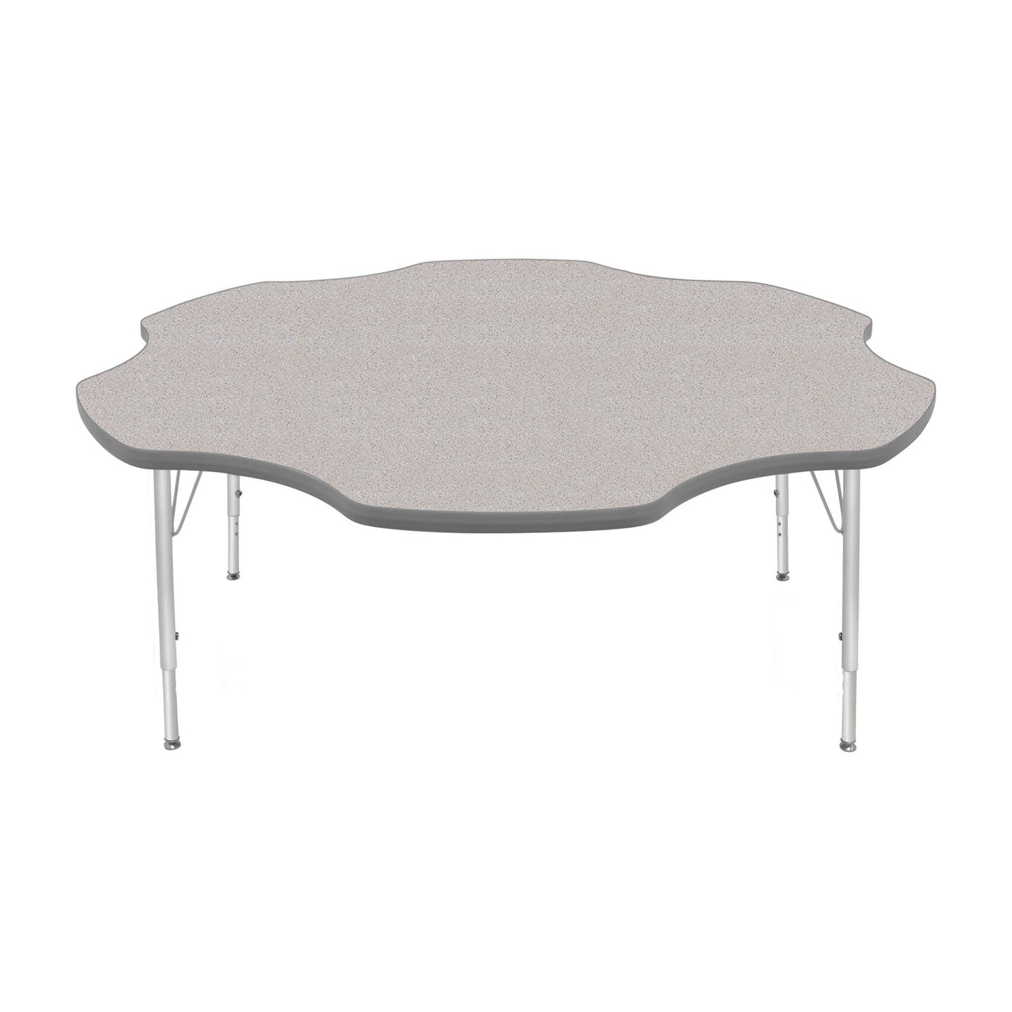 Mahar Creative Colors Daisy Activity Table Preschool Height Adjustable Legs 60"Dia x 17" - 25"H (MHR-60DSLO)