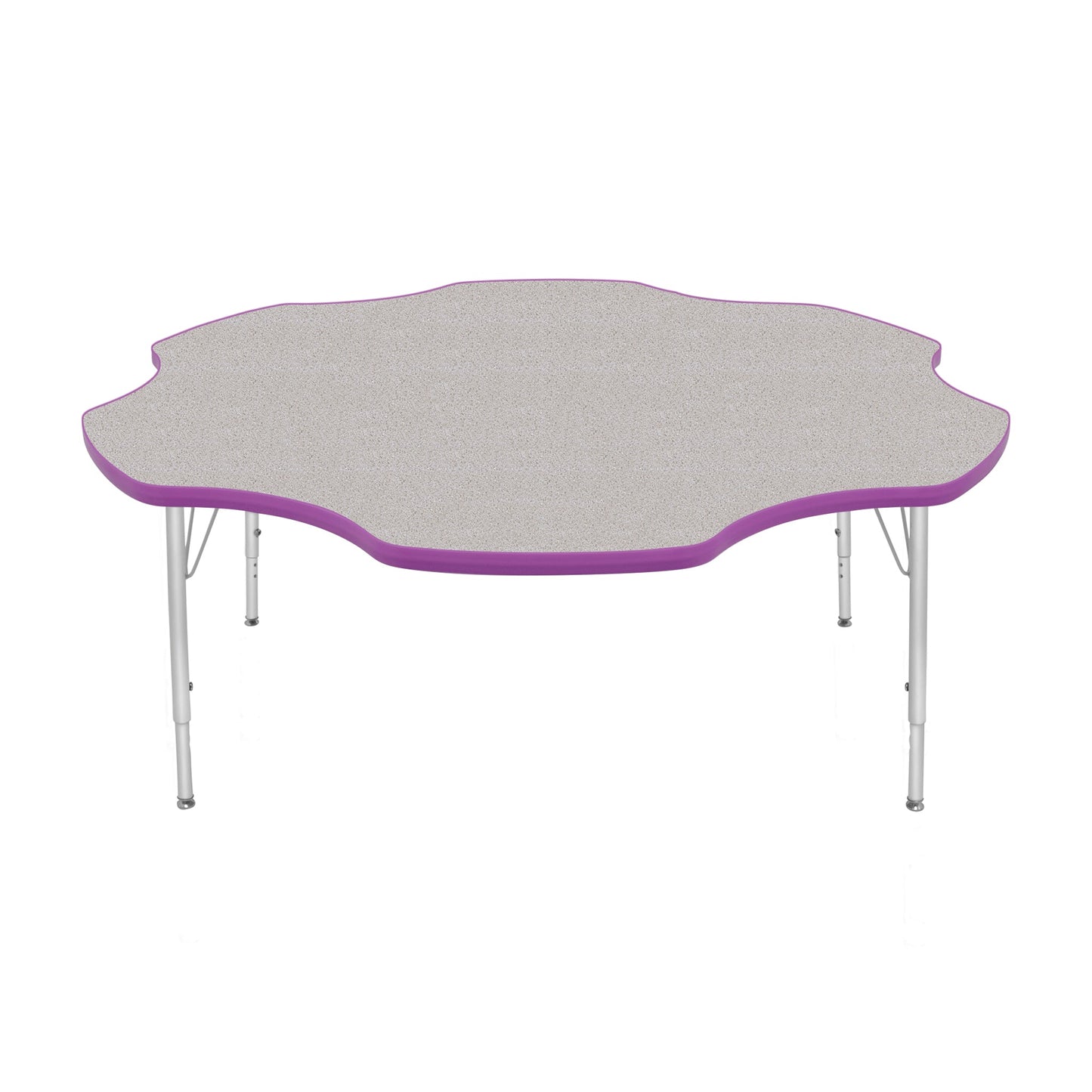 Mahar Creative Colors Daisy Activity Table Preschool Height Adjustable Legs 60"Dia x 17" - 25"H (MHR-60DSLO)
