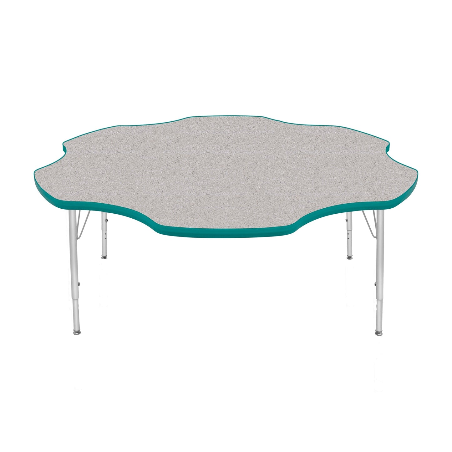 Mahar Creative Colors Daisy Activity Table Preschool Height Adjustable Legs 60"Dia x 17" - 25"H (MHR-60DSLO)