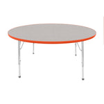 Mahar Creative Colors Large Round Activity Table Preschool Height Adjustable Legs 60