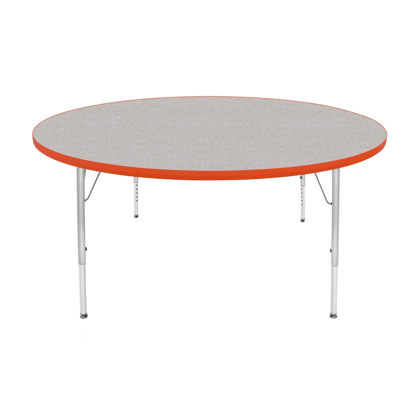 Mahar Creative Colors Large Round Activity Table Preschool Height Adjustable Legs 60" Dia x 17" - 25" H (MHR-60RNLO)