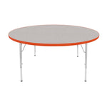 Mahar Creative Colors Large Round Activity Table Preschool Height Adjustable Legs 60