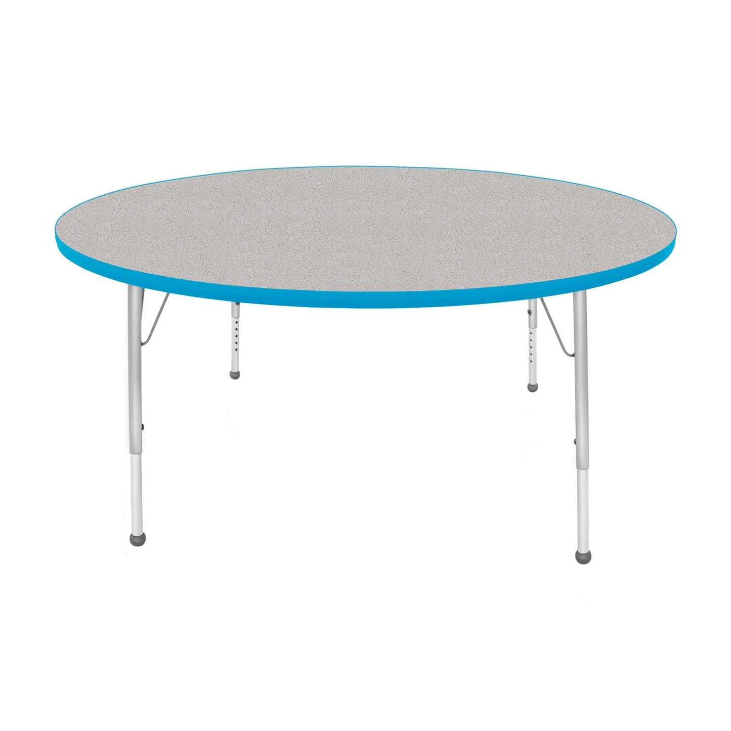 Mahar Creative Colors Large Round Activity Table Preschool Height Adjustable Legs 60" Dia x 17" - 25" H (MHR-60RNLO)