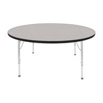 Mahar Creative Colors Large Round Activity Table Preschool Height Adjustable Legs 60