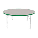 Mahar Creative Colors Large Round Activity Table Preschool Height Adjustable Legs 60