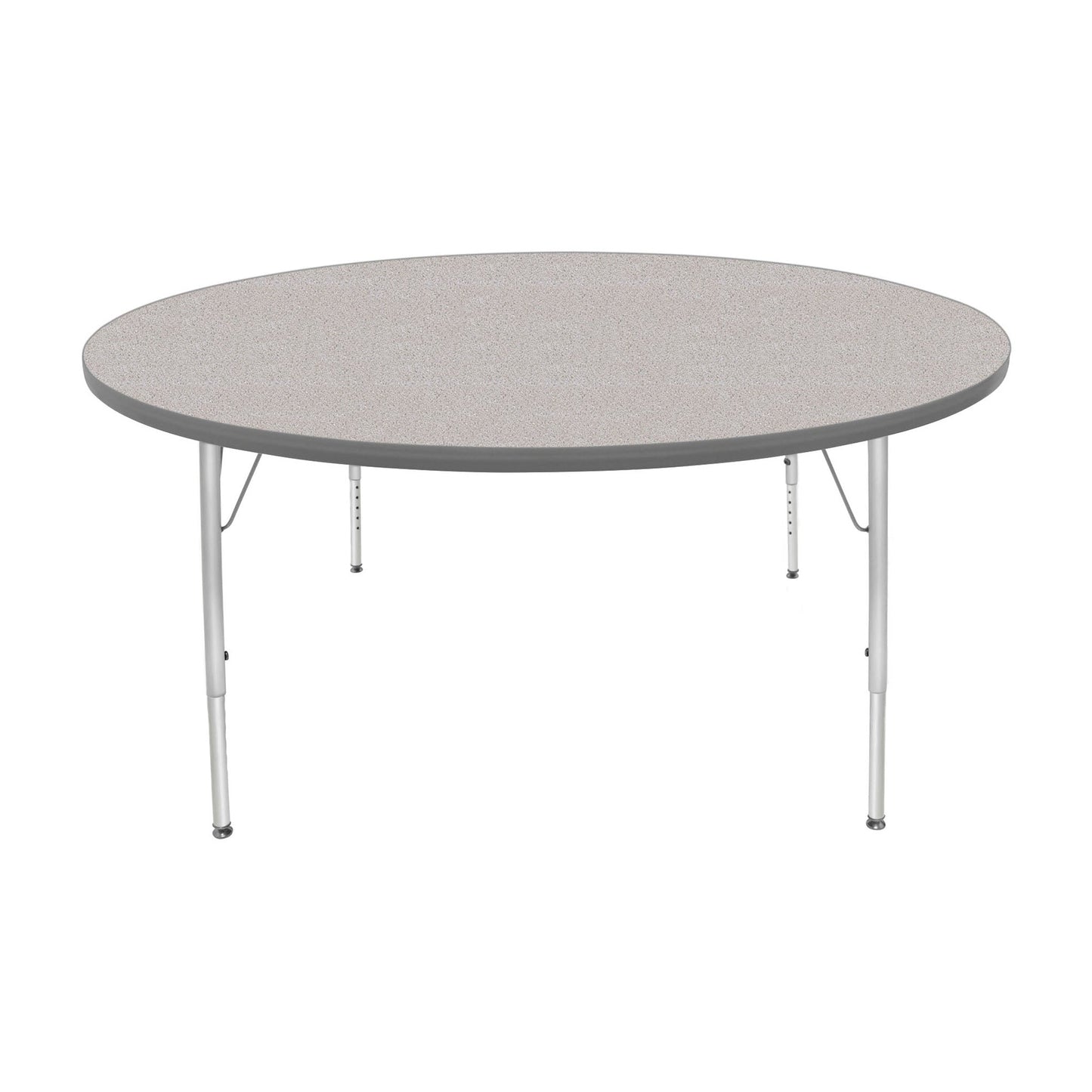 Mahar Creative Colors Large Round Activity Table Preschool Height Adjustable Legs 60" Dia x 17" - 25" H (MHR-60RNLO)