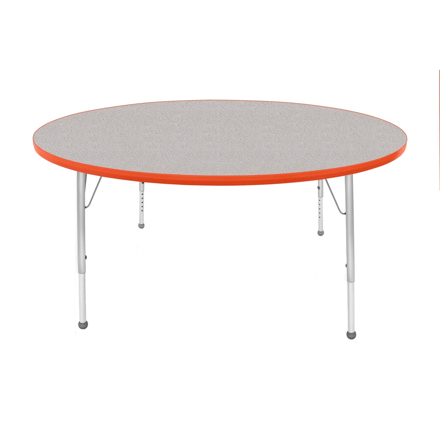 Mahar Creative Colors Large Round Activity Table Preschool Height Adjustable Legs 60" Dia x 17" - 25" H (MHR - 60RNLO) - SchoolOutlet
