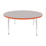Mahar Creative Colors Large Round Activity Table Preschool Height Adjustable Legs 60