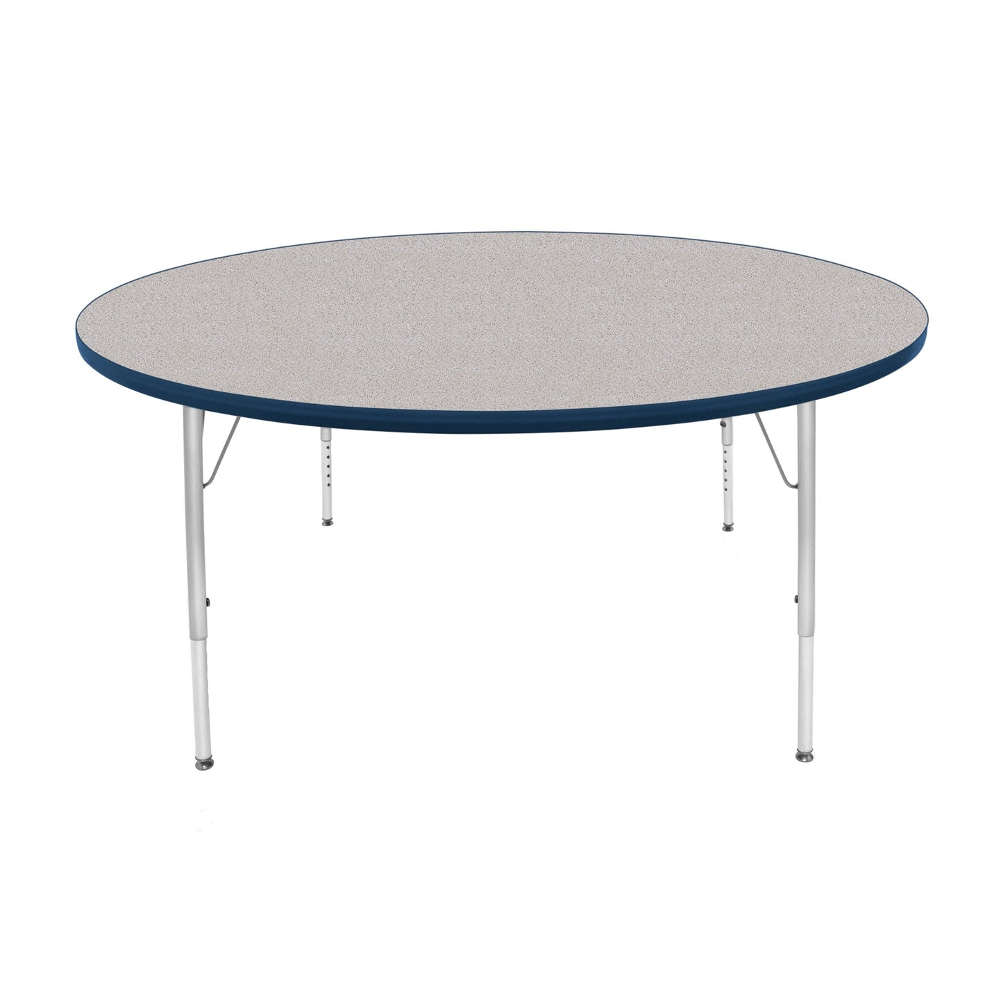 Mahar Creative Colors Large Round Activity Table Preschool Height Adjustable Legs 60" Dia x 17" - 25" H (MHR-60RNLO)
