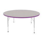 Mahar Creative Colors Large Round Activity Table Preschool Height Adjustable Legs 60